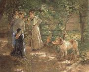 In the Garden Fritz von Uhde